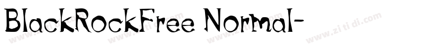 BlackRockFree Normal字体转换